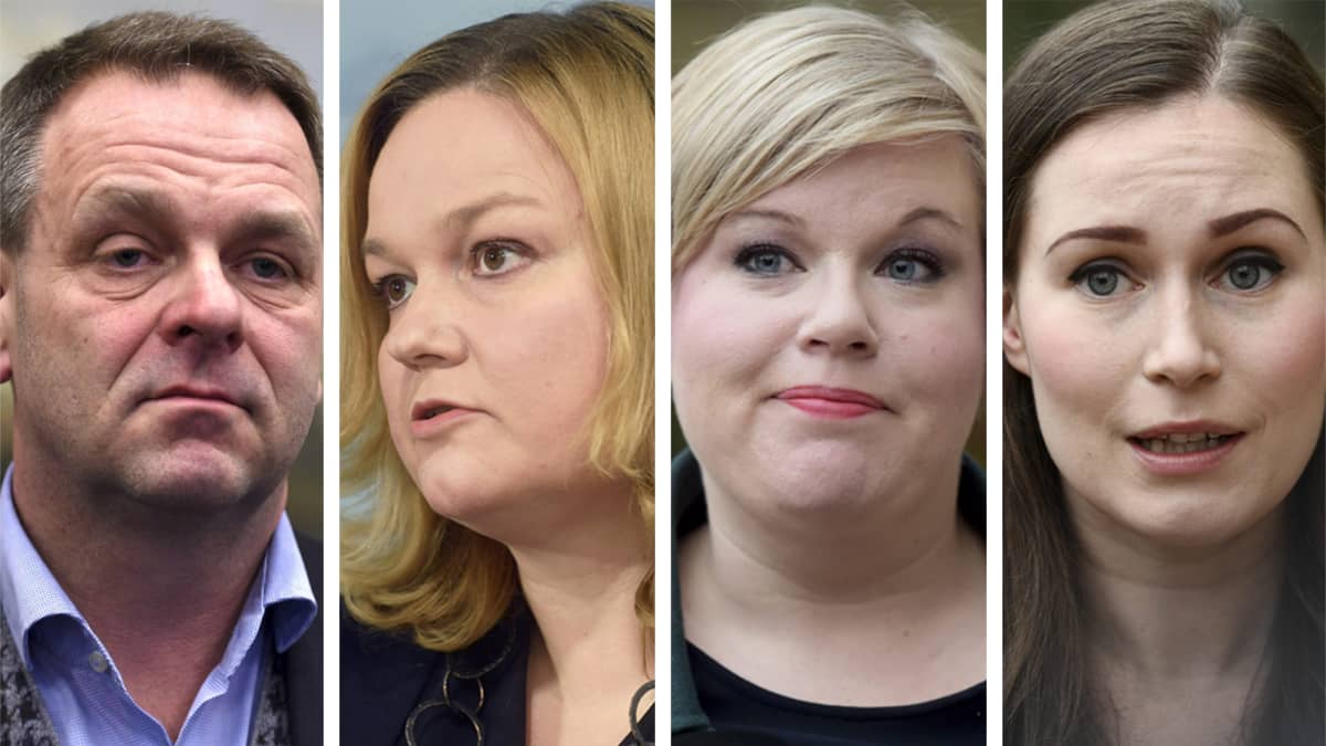 Helsingin pormestari Jan Vapaavuori, perhe- ja peruspalveluministeri Krista Kiuru, tiede- ja kulttuuriministeri Annika Saarikko ja pääministeri Sanna Marin.