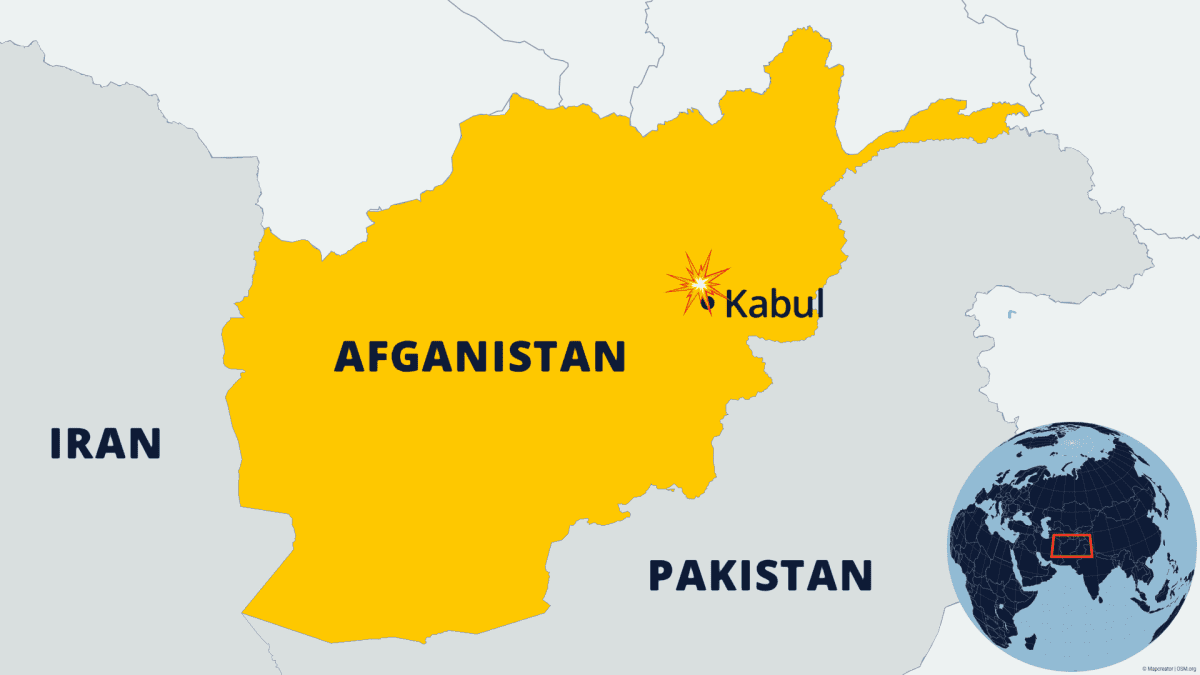 Afghanistanin kartta.