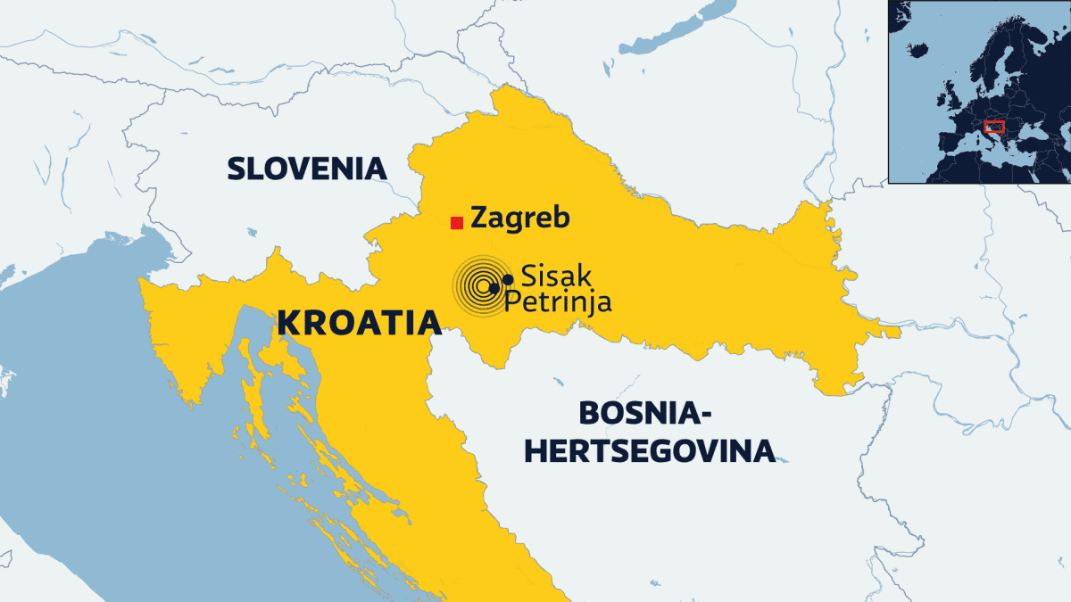 Kroatiassa voimakas maanjäristys – Ainakin seitsemän kuollut, rakennuksille  paljon vaurioita | Yle Uutiset