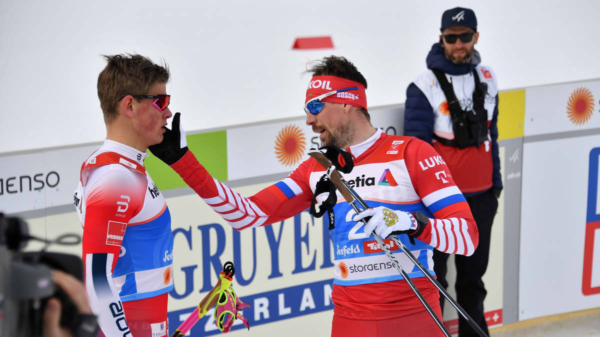 Johannes Hösflot Kläbo ei provosoitunut Seefeldin MM-sprintin välierän jälkeen, kun Sergei Ustjugov kävi kuumana.