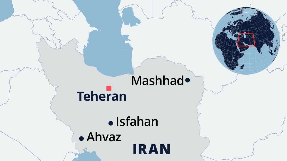 Kartta Iranista.