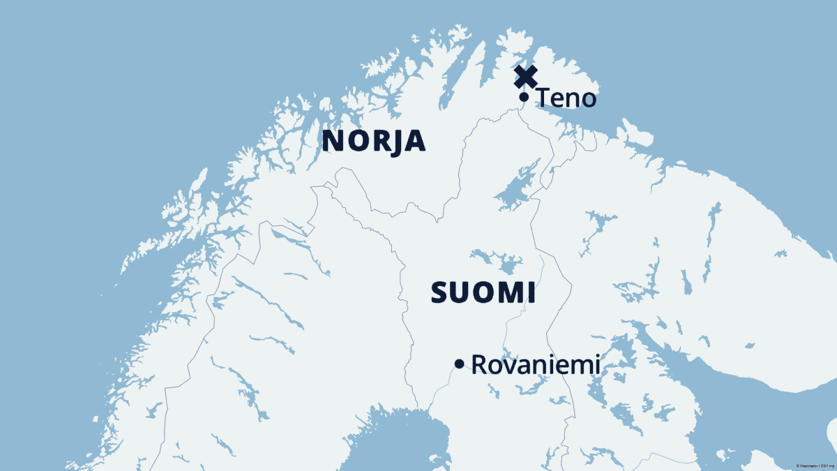 Maanvyörymä Pohjois-Norjan Tenolla tuhosi satoja metrejä tietä | Yle Uutiset