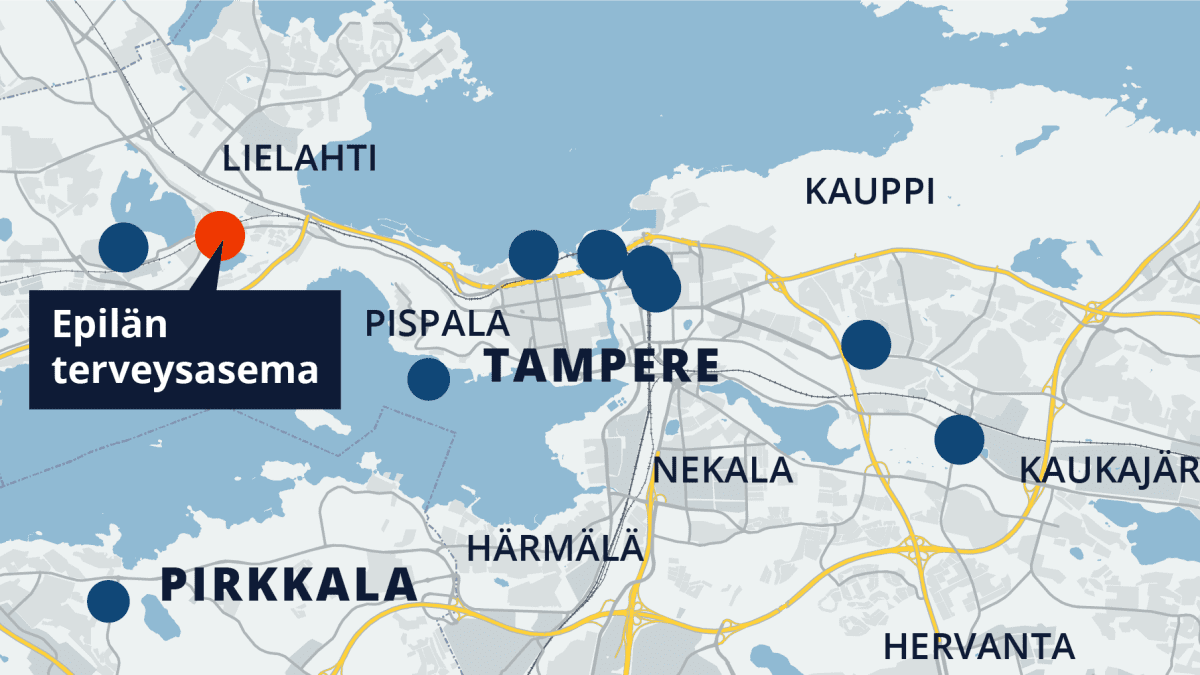 Tampereen kartta, Epilän terveysasema