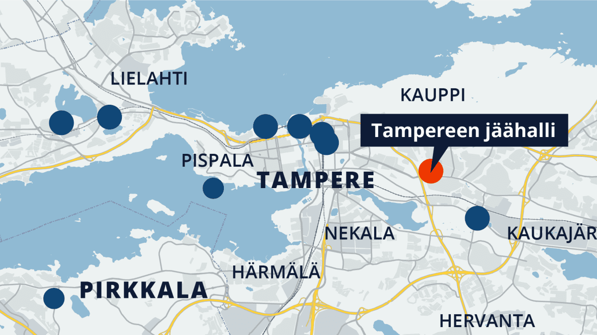 Tampereen kartta, Tampereen jäähalli