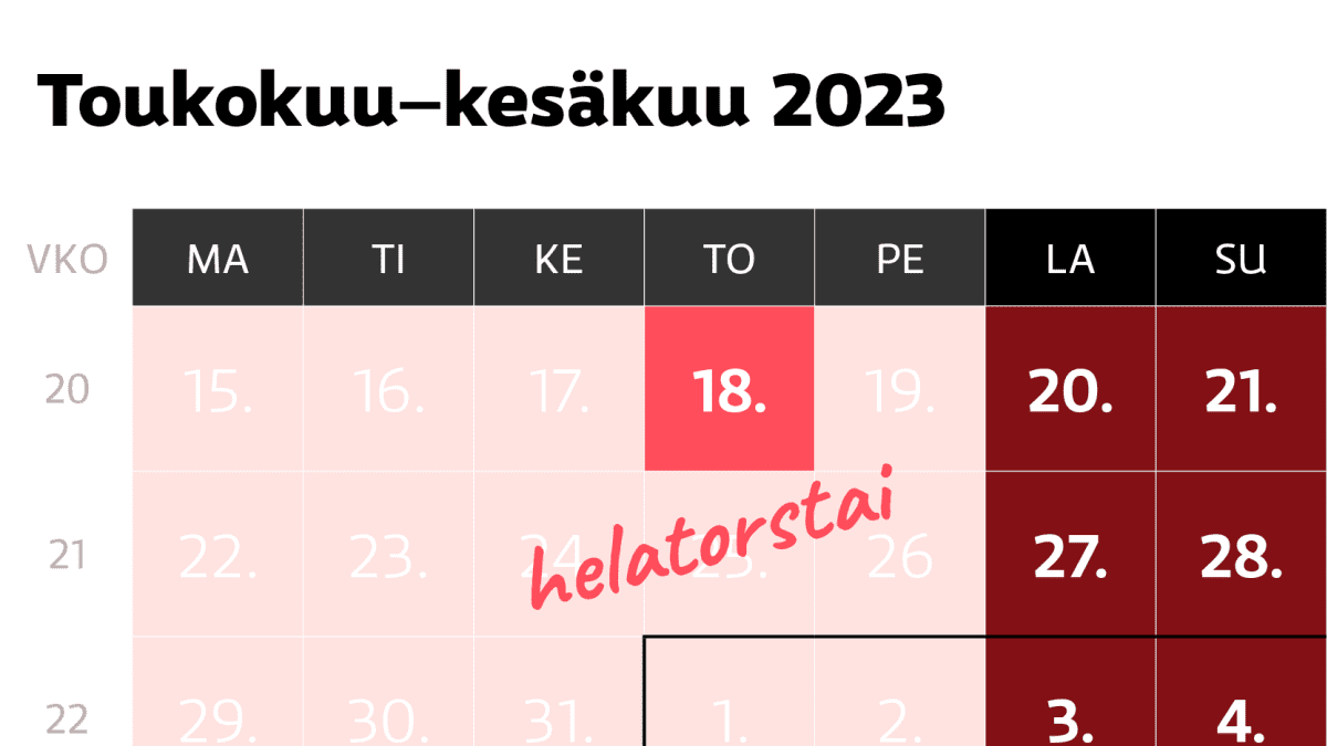 Arkivapaat toukokuu–kesäkuu 2023.