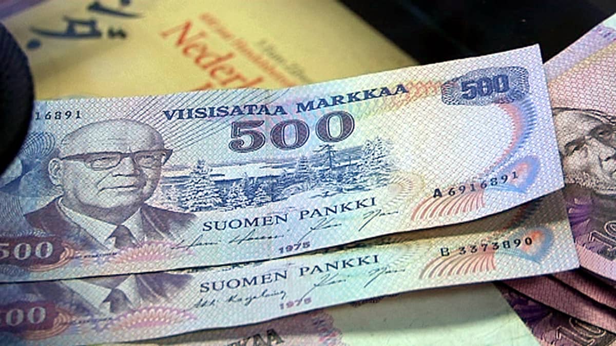 Old Finnish 500 mark notes