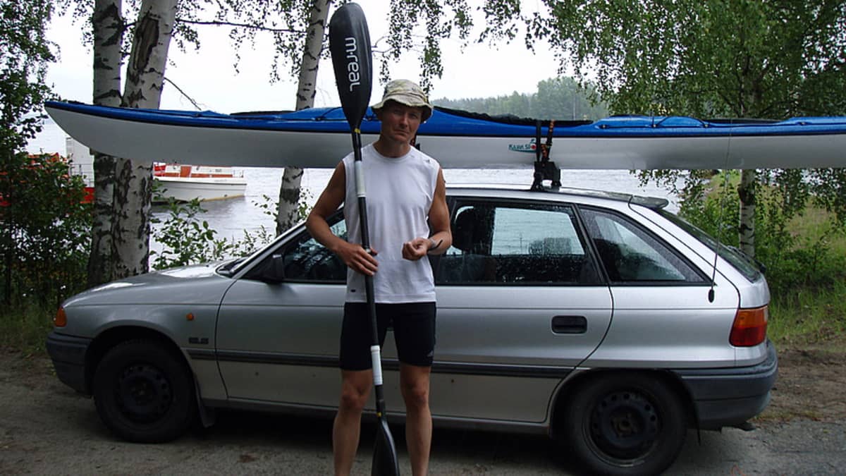 Jouni Rostilan kymmenen päivän kajakkiretki Saimaalla on ohi.