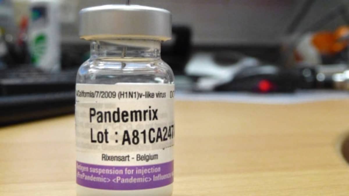 Pandemrix-rokotepullo.