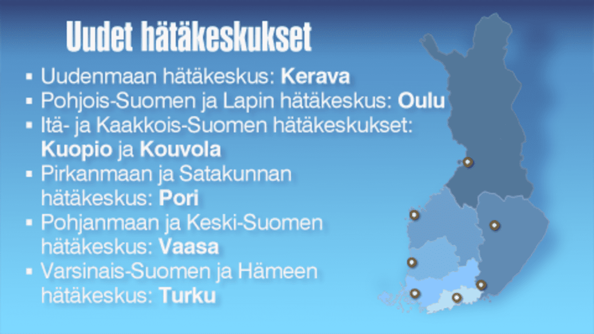 Holmlund päätti hätäkeskusten sijainnista | Yle Uutiset