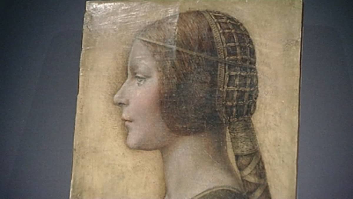 Leonardo da Vincin maalaus La bella Principessa, osa maalauksesta