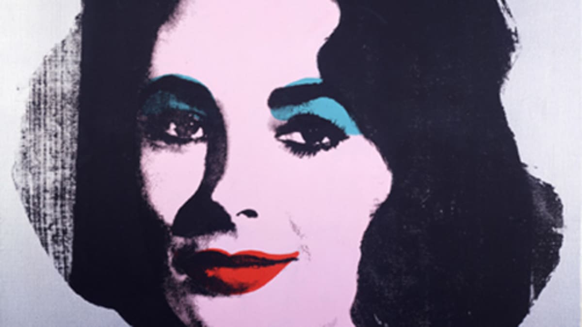 Andy Warholin maalaama muotokuva Elisabeth Taylorista