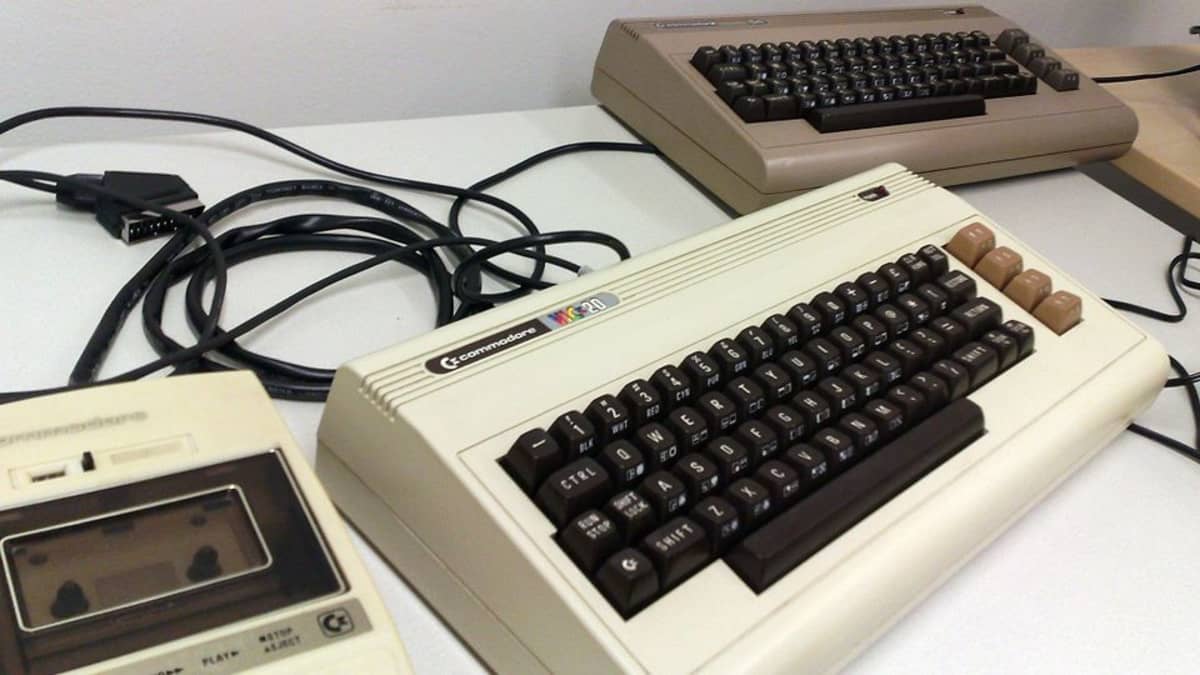 Commodore 64 -tietokonepeli pelimuseossa.