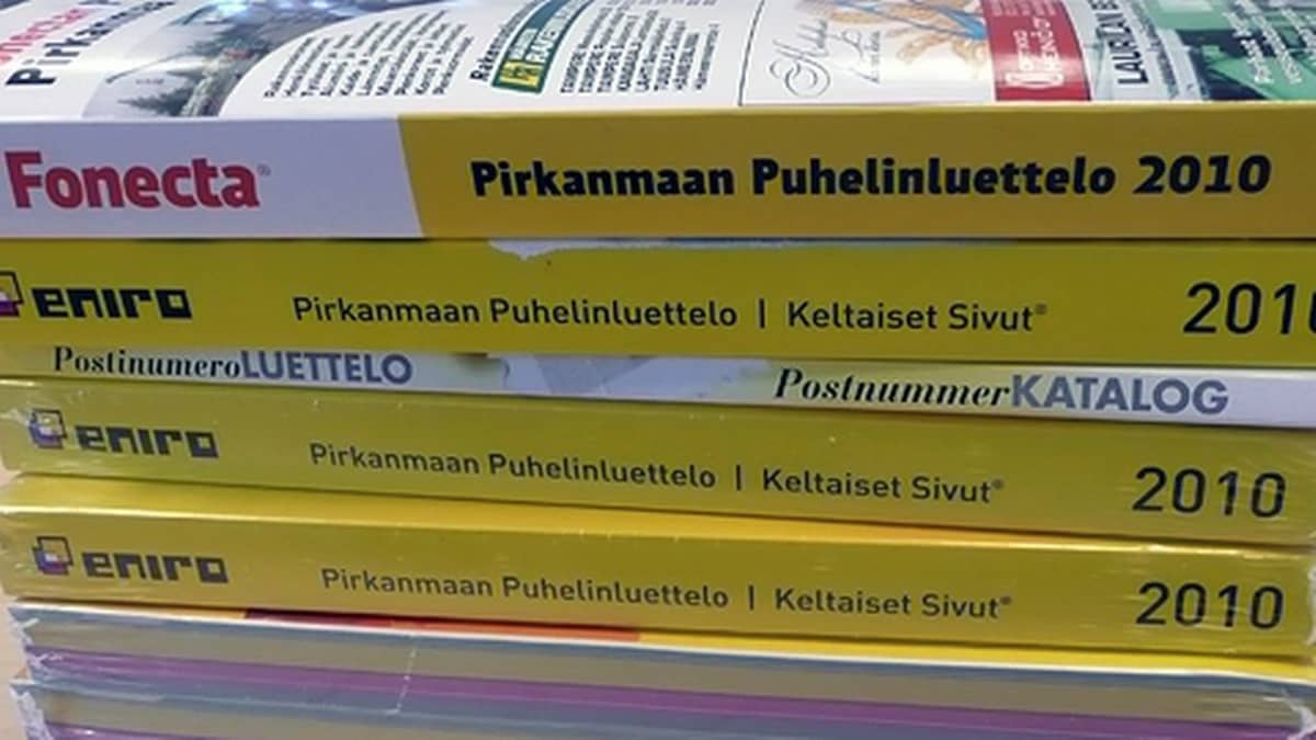 Paikalliset puhelinluettelot historiaan | Yle Uutiset