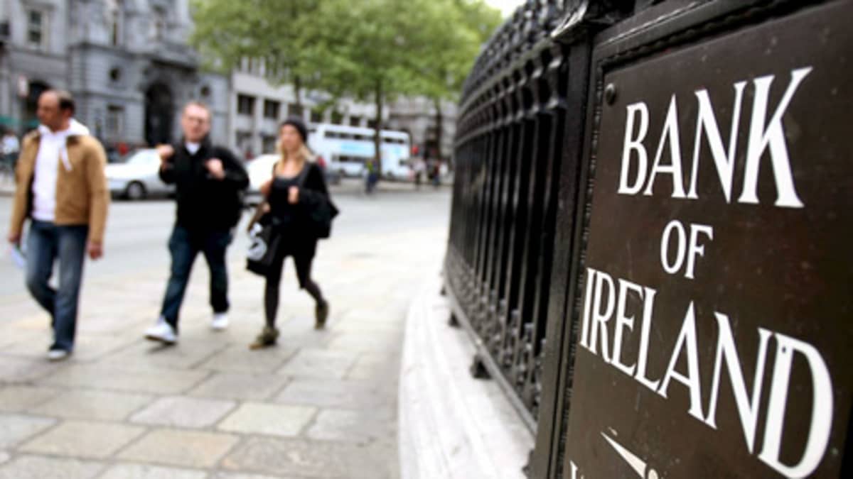 Bank of Irelandin (BOI) konttori Dublinissa.