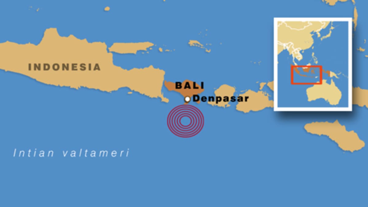 Maanjäristys säikäytti Balilla | Yle Uutiset