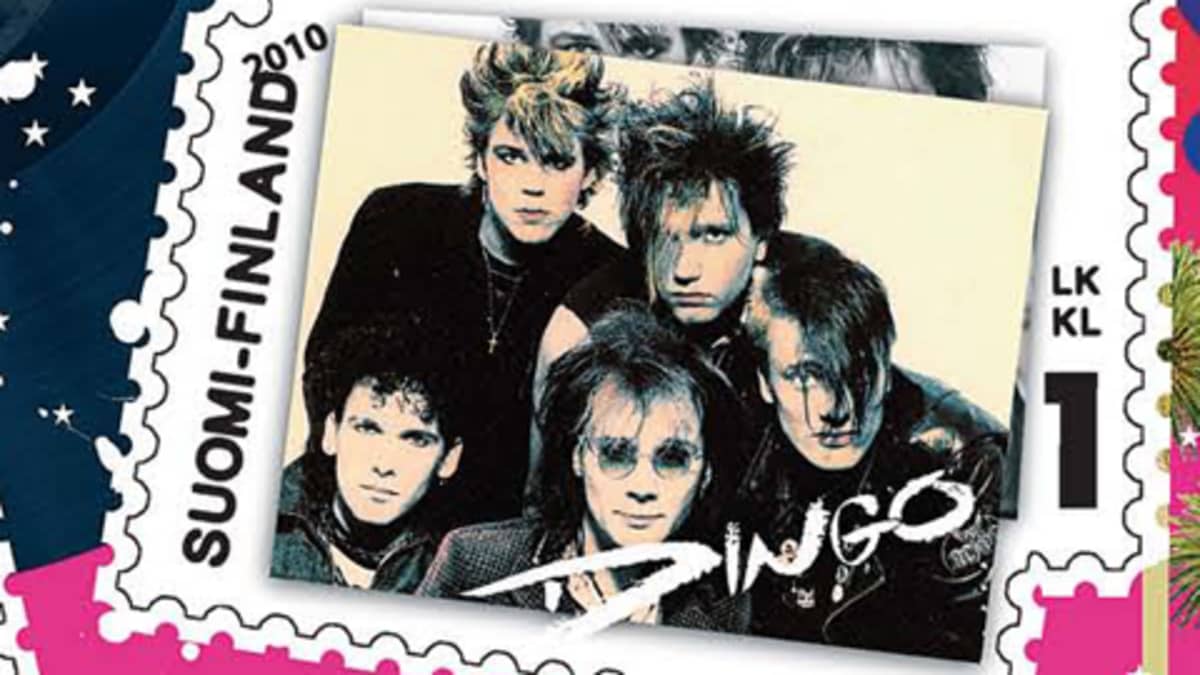 Vuoden 2010 postimerkki, jossa on kuva Dingo-yhtyeestä.