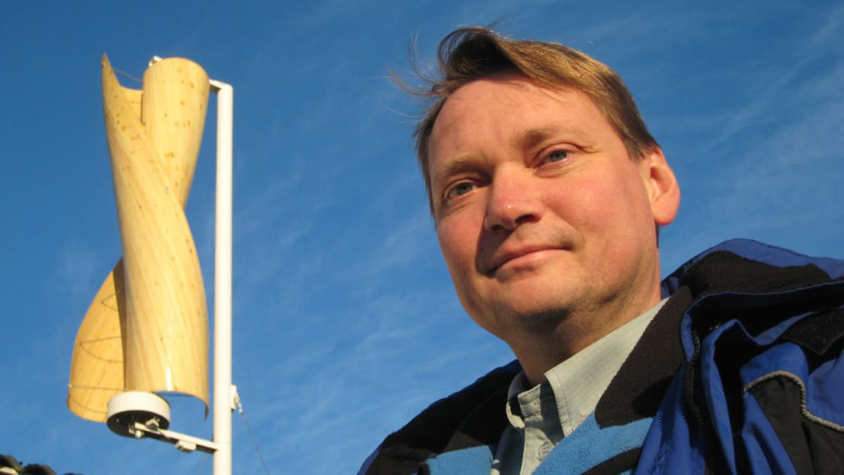 Vaasalainen Matti Niemi kehitti oman tuuliturbiinin
