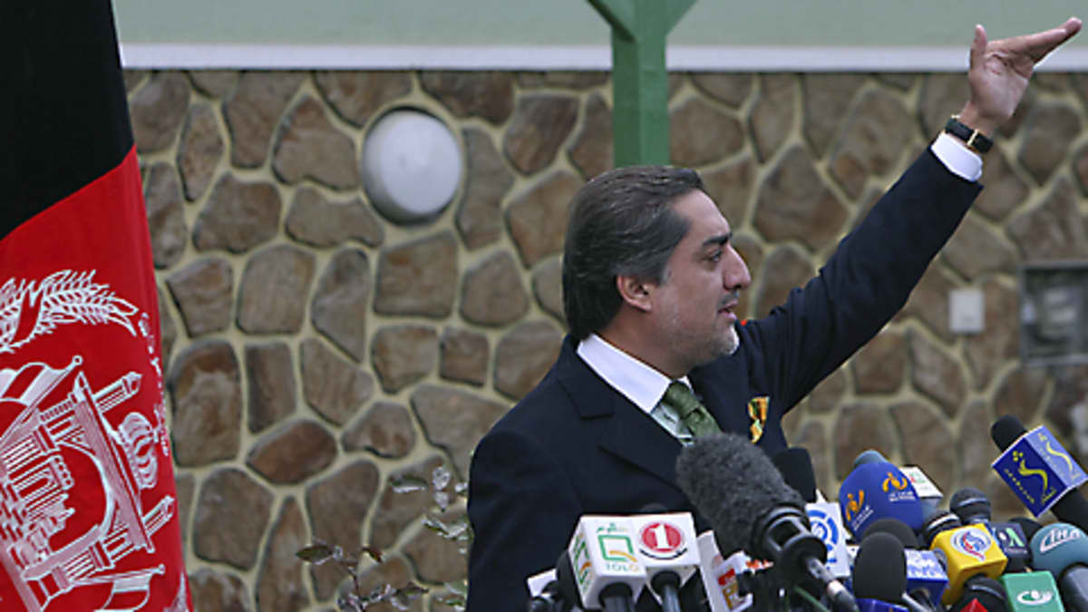 Presidenttiehdokas Abdullah Abdullah 