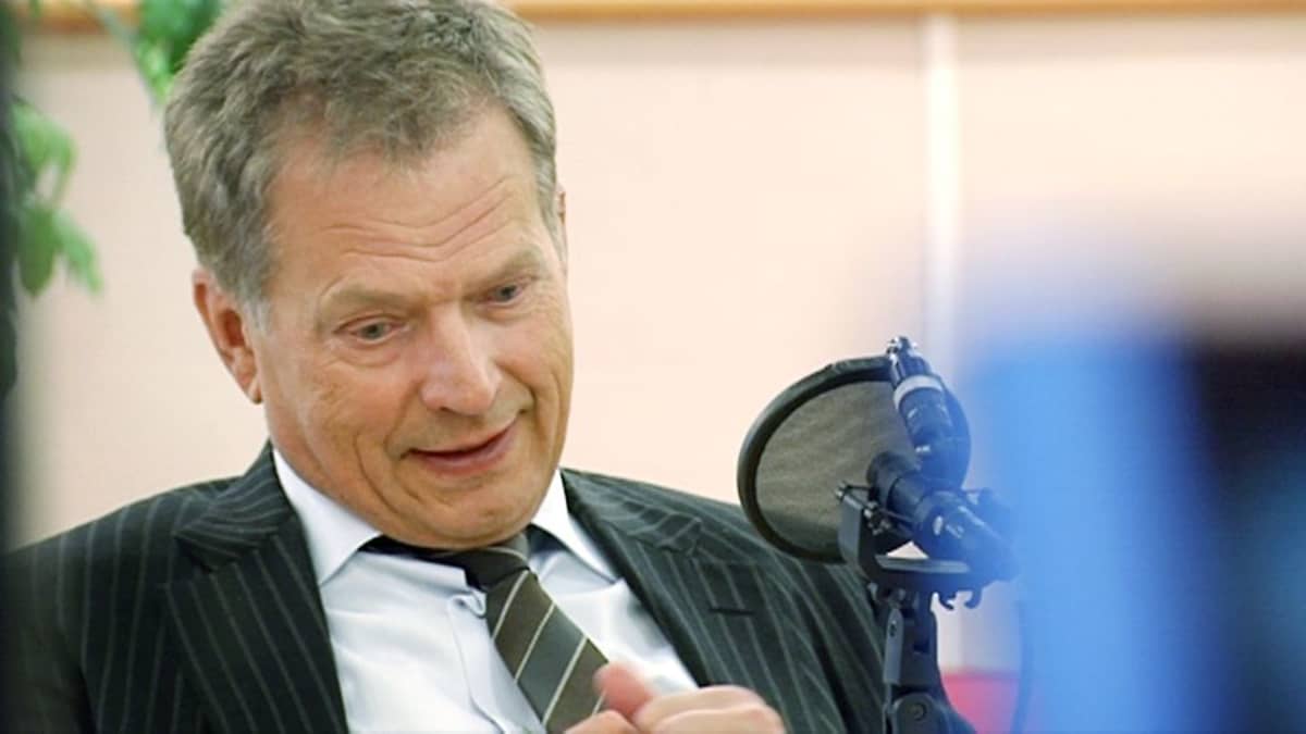 The president appeared relaxed during a broadcast from Yle's Pasila studios on Saturday.