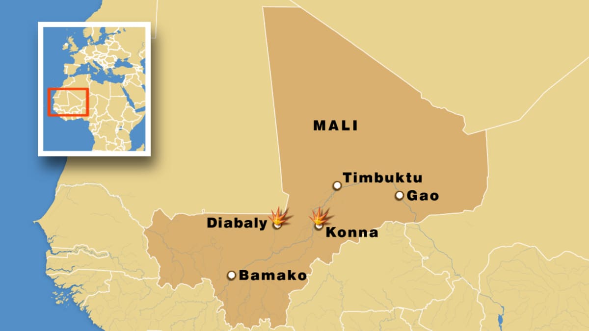 Kaksi tärkeää kaupunkia islamisteilta Malin joukkojen haltuun | Yle Uutiset
