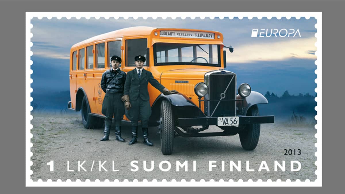Palkittu suomalainen postimerkki.