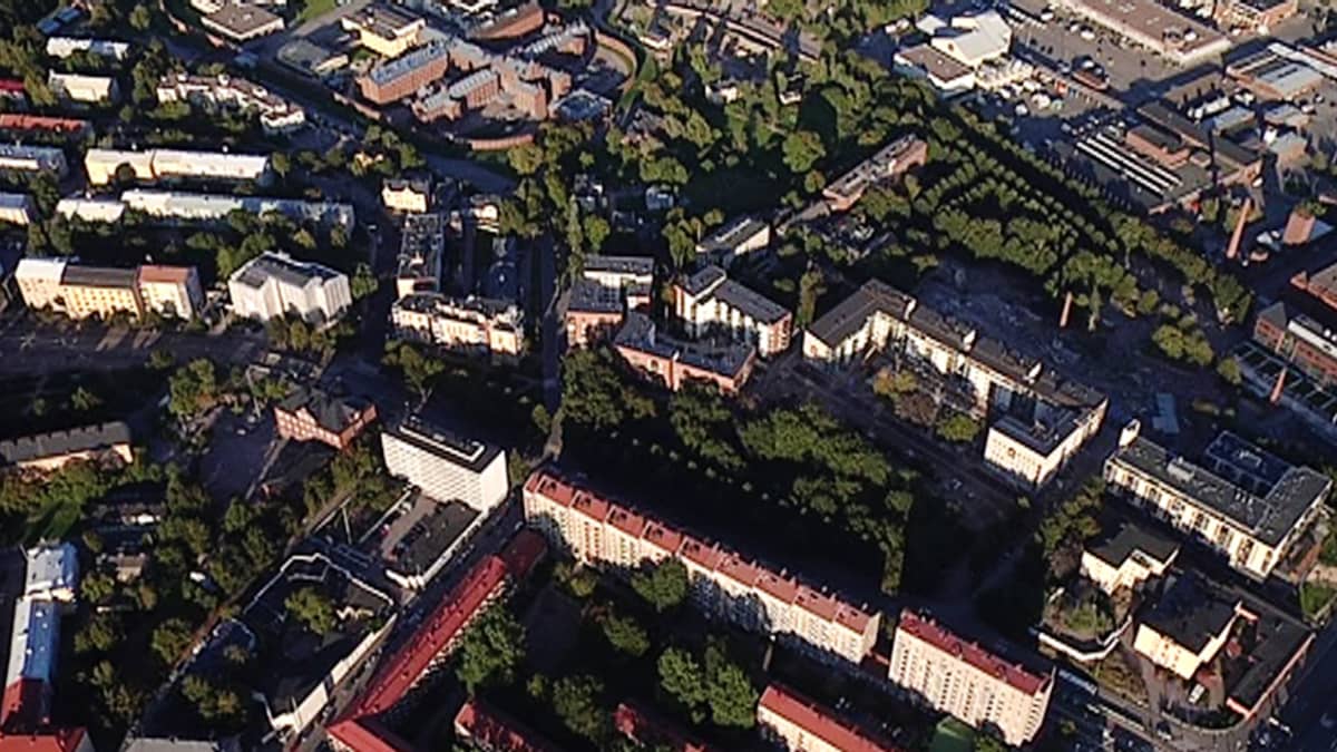 Ilmakuvaa Helsingistä.