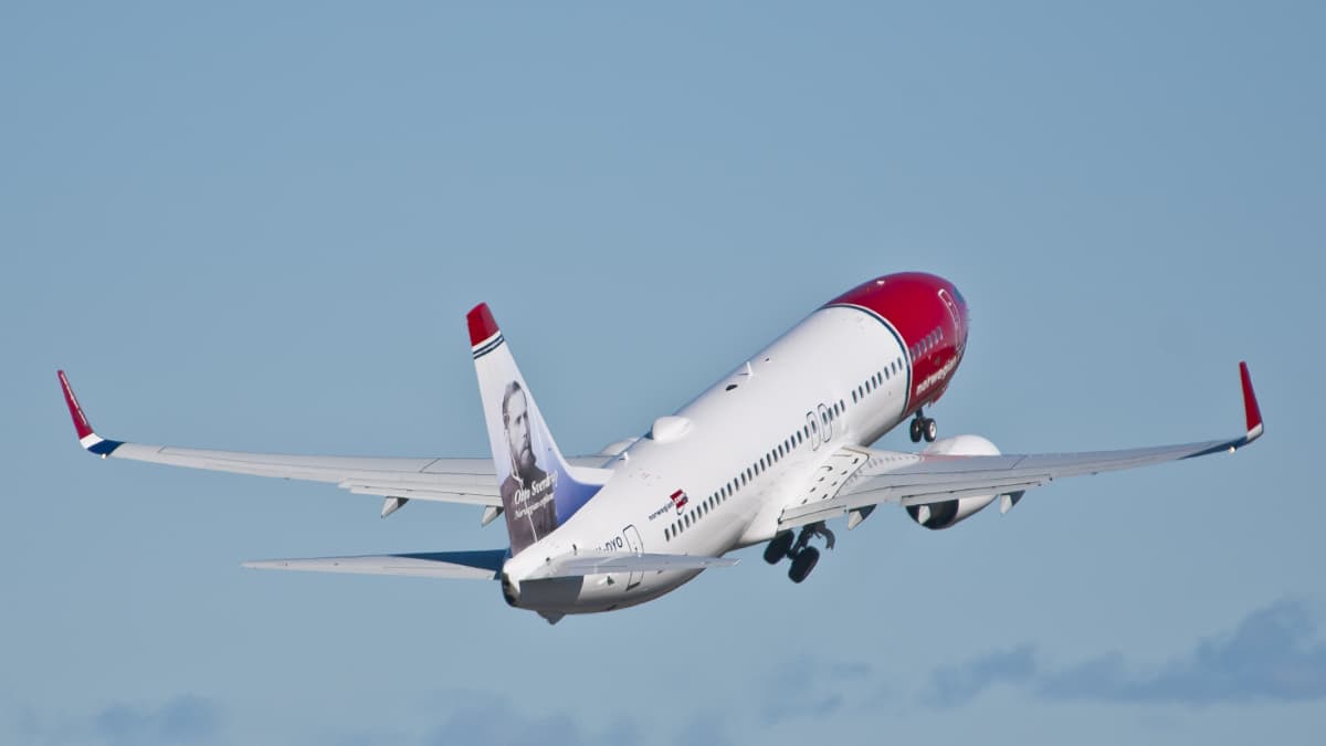Norwegian lentoyhtiö lentokone