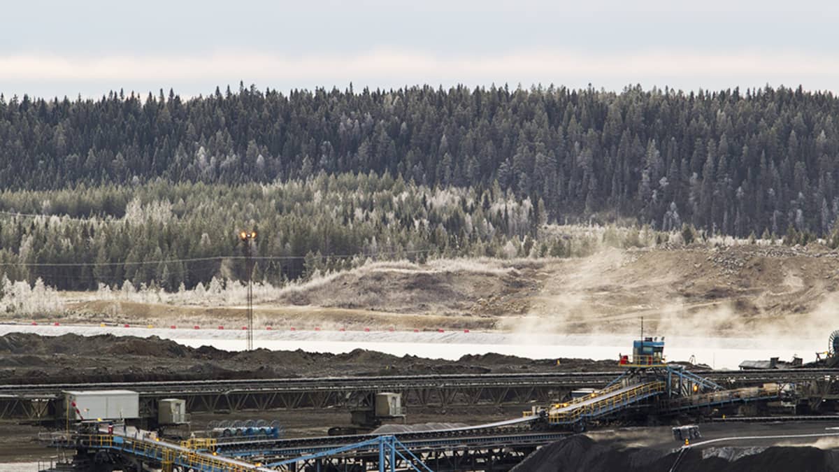 Talvivaaran kaivosalue 21. marraskuuta 2013.