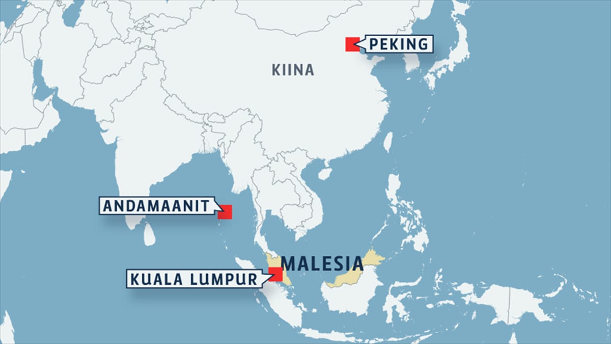 Malesia mysteerikoneesta: Kaappausta ei voida sulkea pois –  yhdysvaltalaistietoja todennetaan paraikaa
