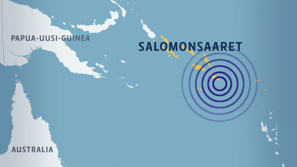 Salomon-saarten kartta.
