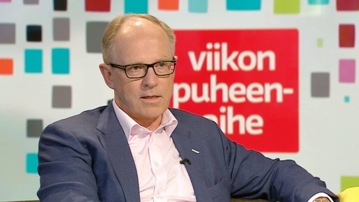 Finnairin toimitusjohtaja Pekka Vauramao Ylen aamu-TV:n vieraana 24. toukokuuta.