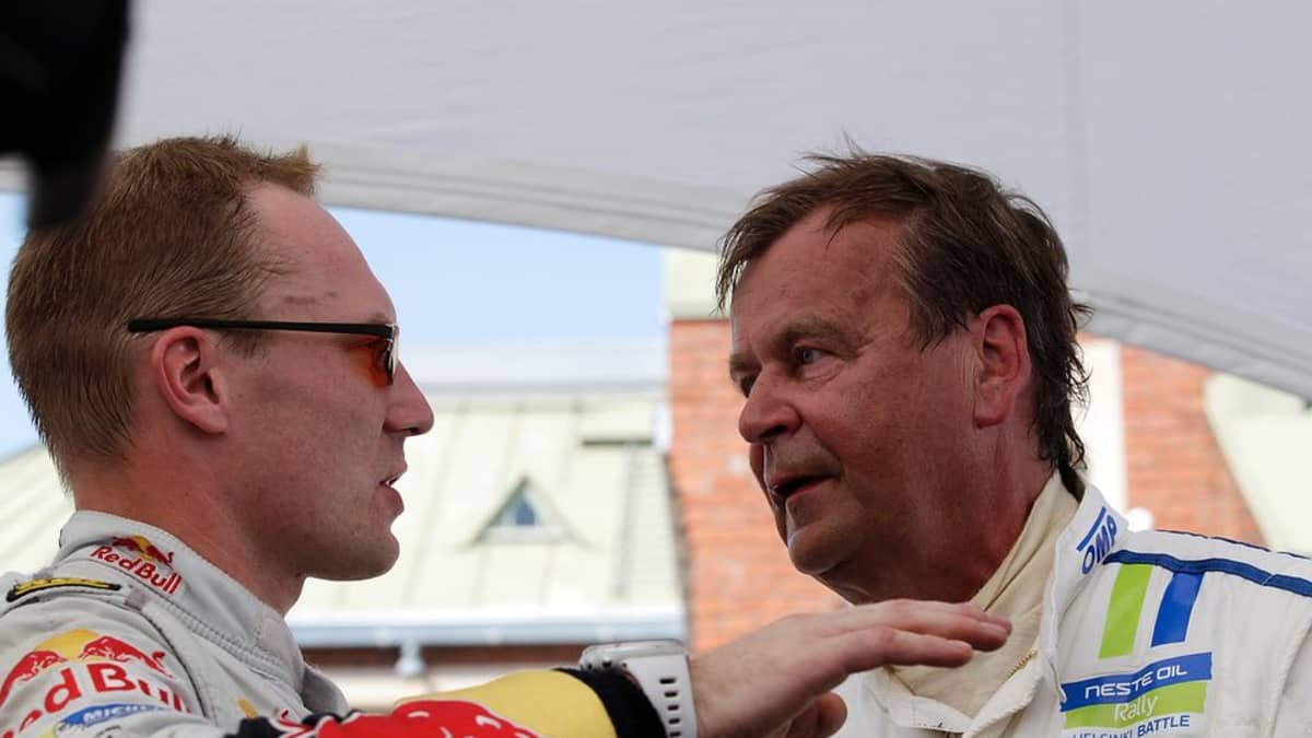 Jari-Matti Latvala ja Markku Alén kuvassa