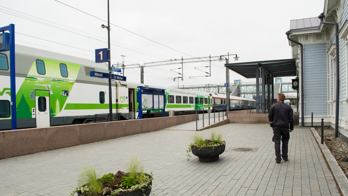 Juna Mikkelin asemalla