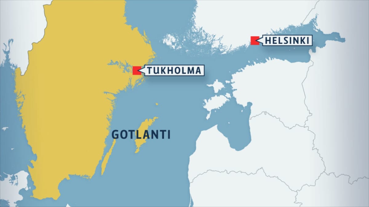 Valas havaittiin Gotlannin itäpuolella.