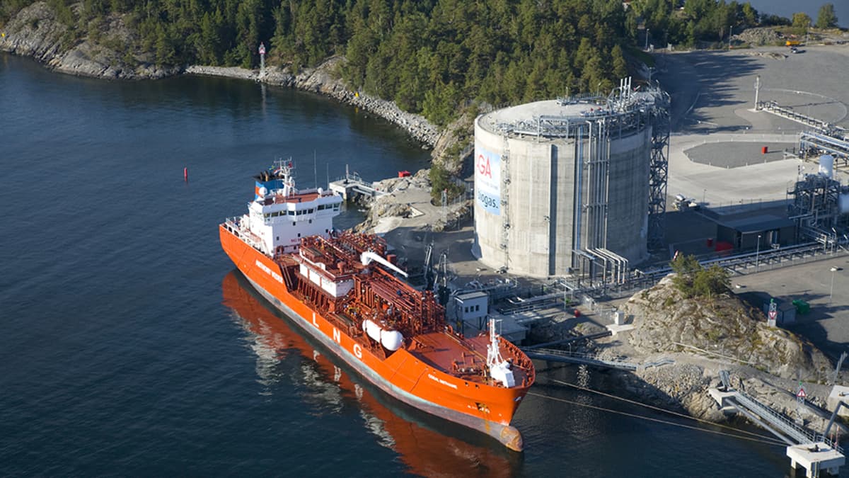gan LNG-terminaali Nynäshamn.
