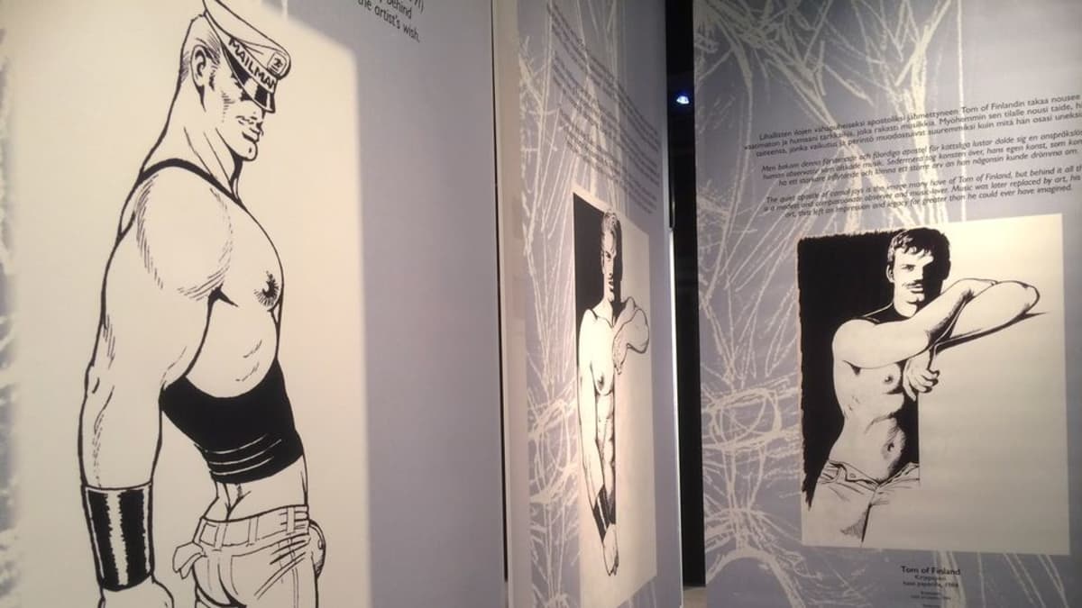 Tom of Finland näyttelykuvia Tampereelta