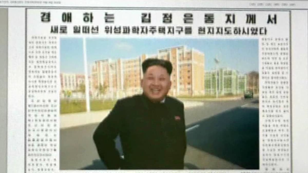 Kim Jong-un lehden kannessa