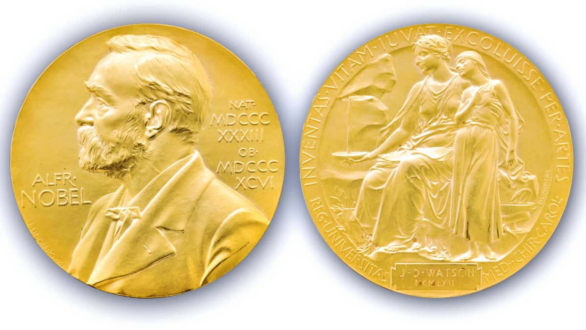 James D. Watsonin Nobel-mitalli.