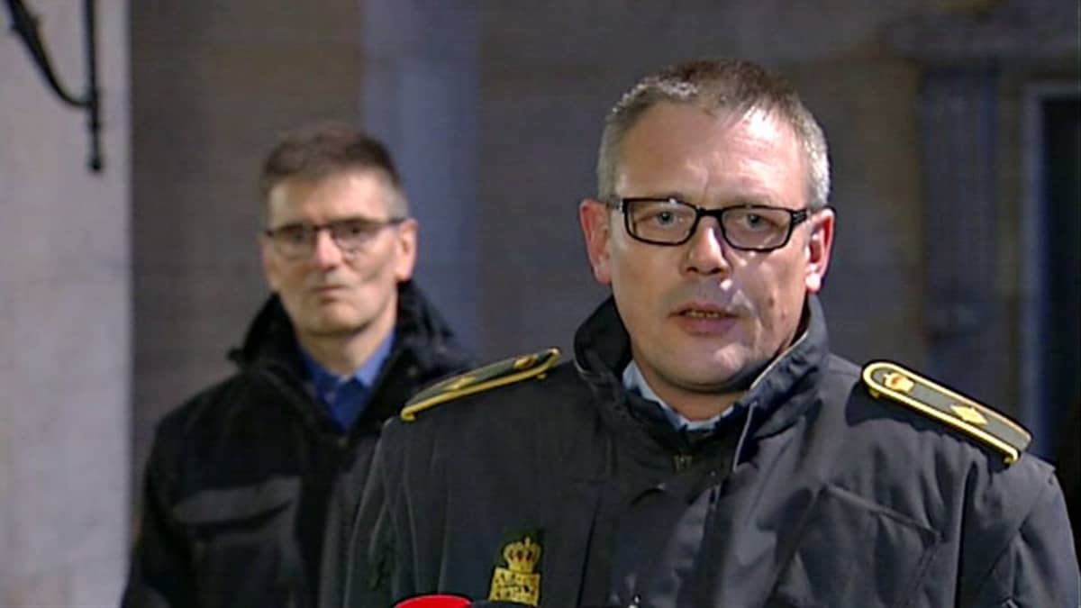 Poliisin tiedotustilaisuus.