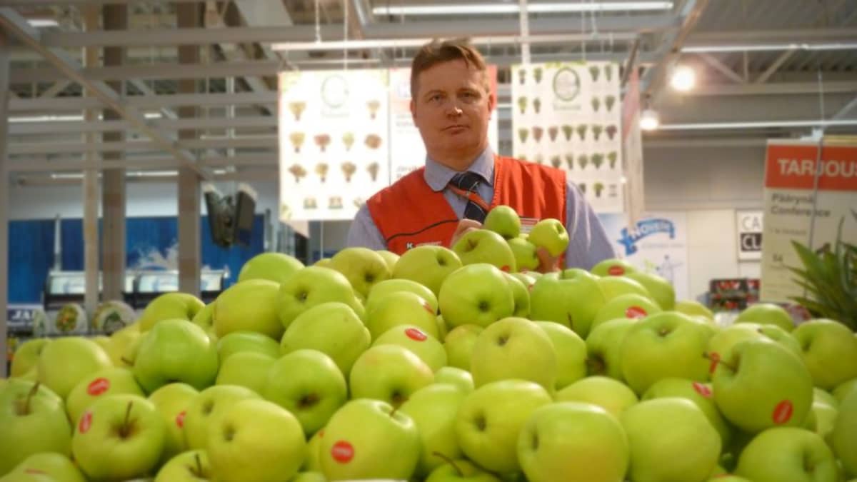Oulun Ruskon Citymarketin kauppias Pekka Rantala 