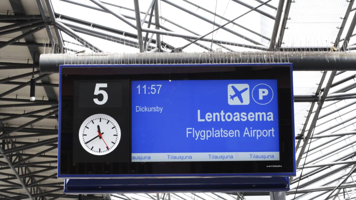 Junalla pääsee lentoasemalle vihdoin tänään | Yle Uutiset