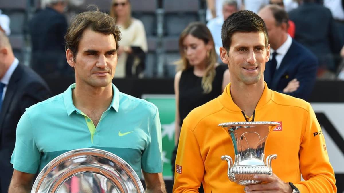 Roger Federer ja Novak Djokovic