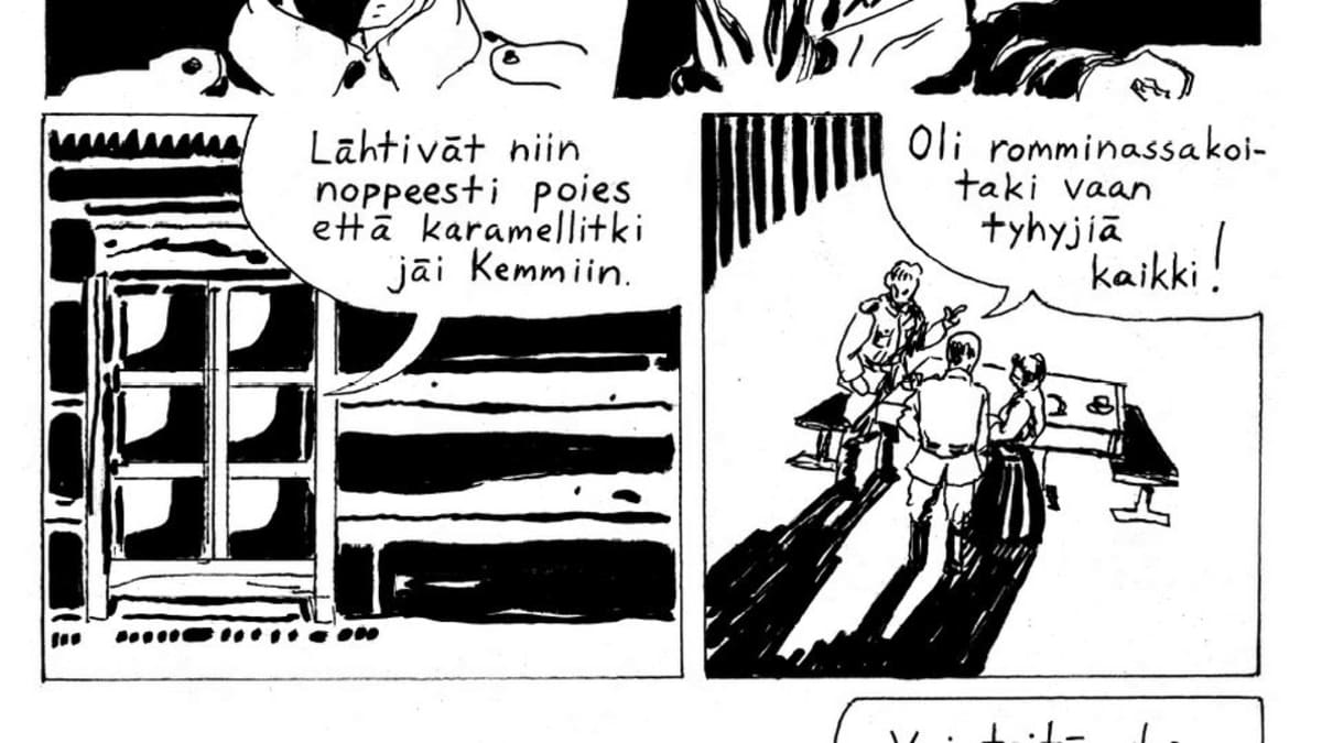 Ote Aapo Kukon Reikaleita -sarjakuva-albumin sisällöstä