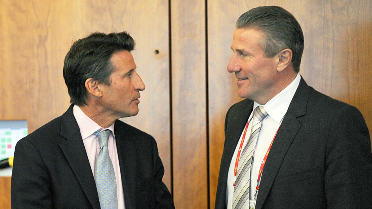  IAAF Sergey Bubka (R) ja Sebastian Coe