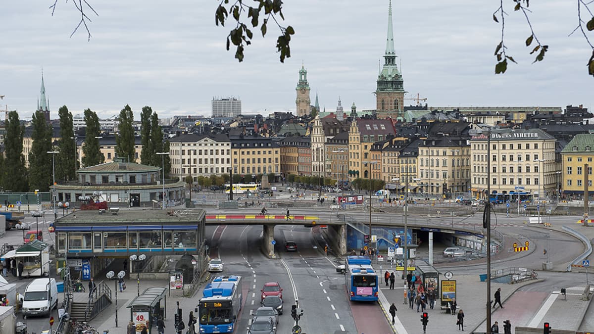 Tukholman vanhaa kaupunkia.