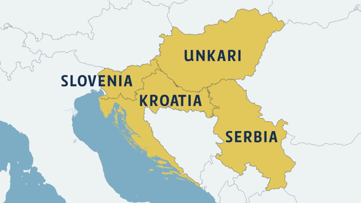 Pakolaisvirta siirtymässä Unkarista Kroatiaan | Yle Uutiset