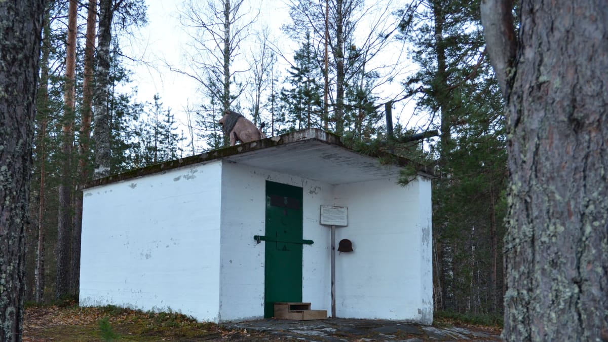 Jääkäri Jussin hautaselli Iivanan saaressa Rautjärvellä