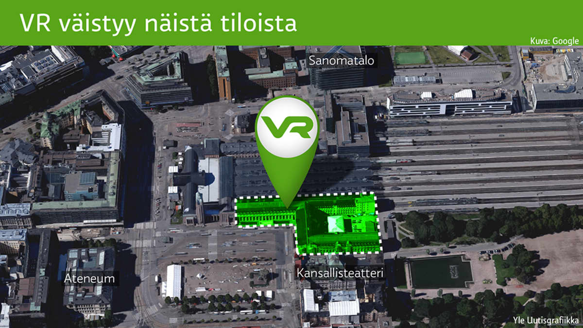  VR väistyy näistä tiloista