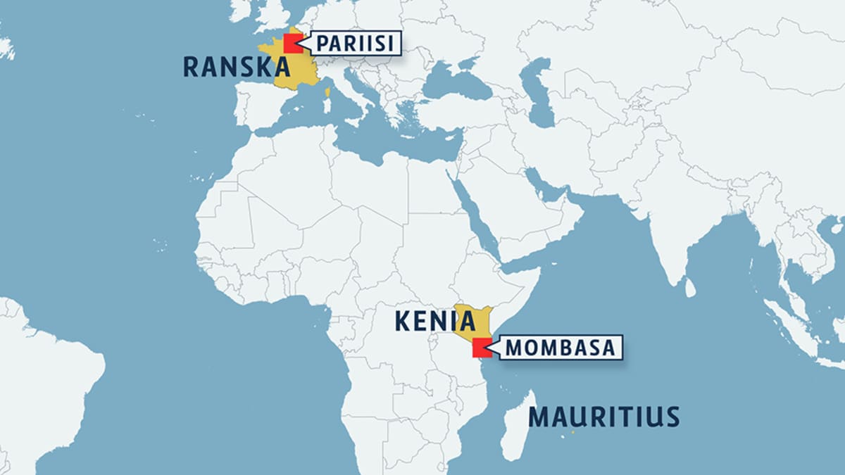 Pariisiin matkalla ollut Air Francen kone laskeutui Keniaan pommiepäilyn  takia | Yle Uutiset