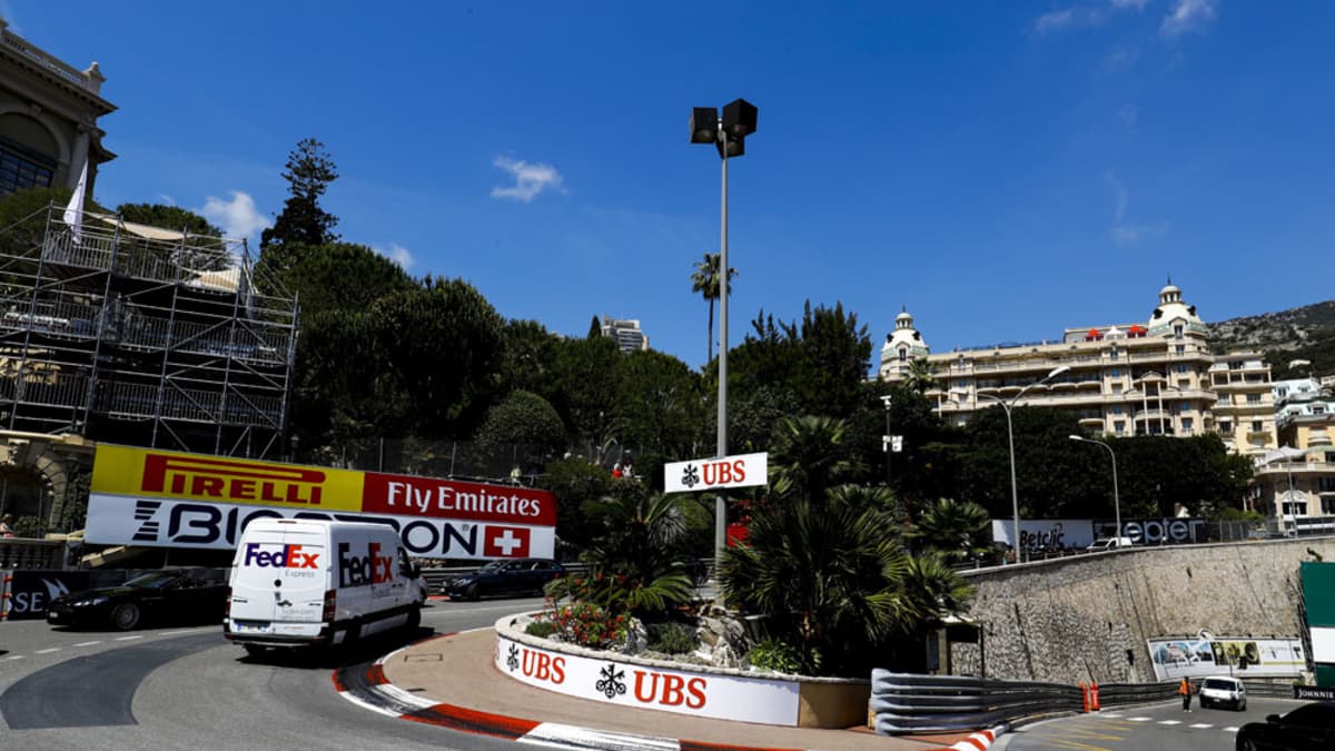 F1-osakilpailun valmisteluja Monte Carlossa.